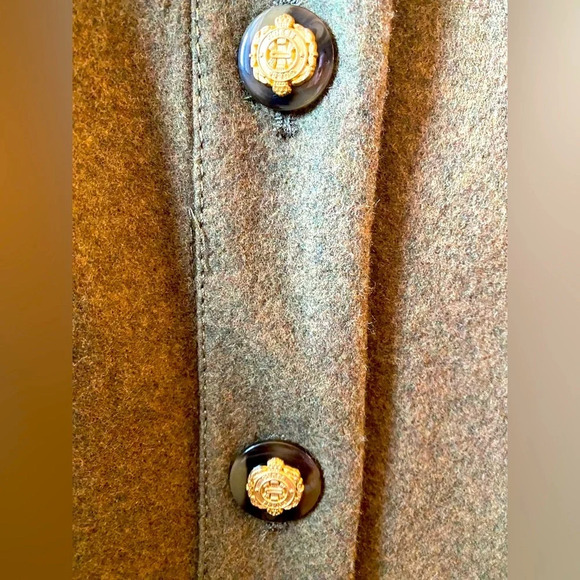 NWOT Guess Linda Olive Green long Line Wool Blend Coat - Picture 3 of 17